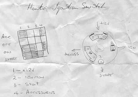 ignition switch connections